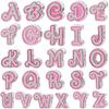 Modisches Barbie Pink Alphabet Perlen DIY Armband Schmuckherstellung Set mit Anhängern