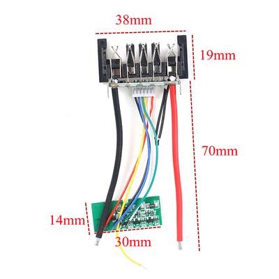 Dcb200 Li-Ionen-Akku-Pcb-Ladeschutzplatine für Dewalt 18V 20V