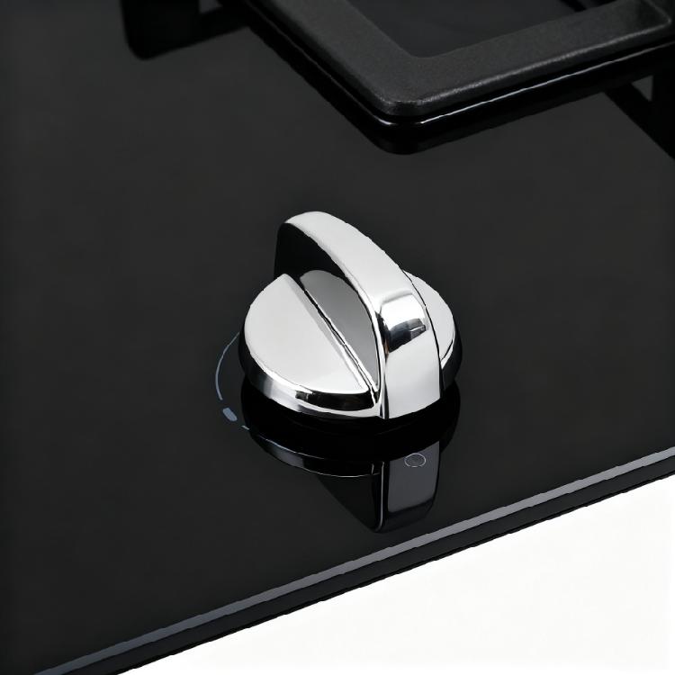 6PCS Plastic Gas Stove Handle Replacement Rust Proof Design Precise Flame Adjustment Control Knob ABS Texture for Repair