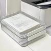 Large Capacity A4 Clear Document Storage Box for Files and Household Use