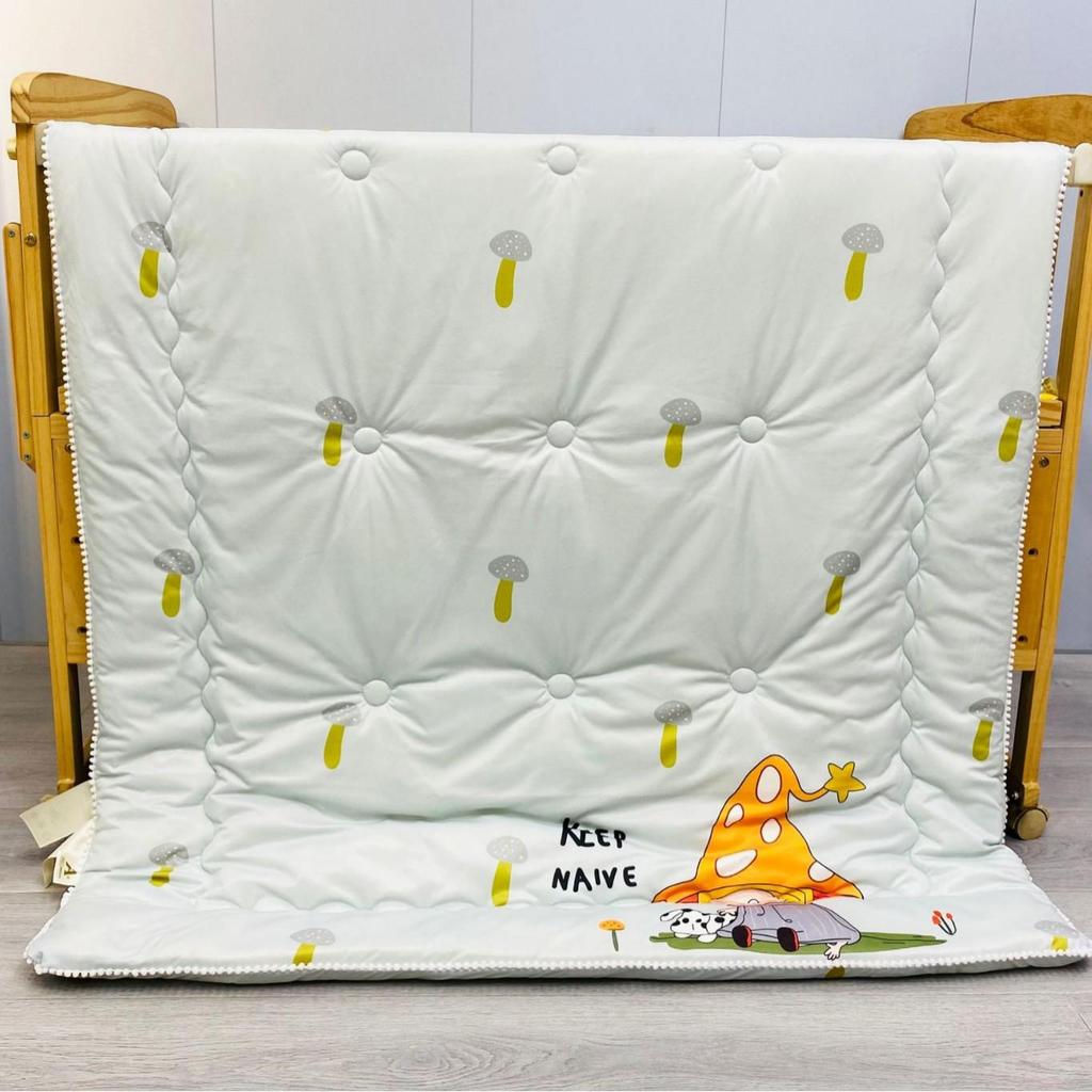 Cartoon Cute Autumn and Winter Baby Warm Nap Quilt, Kindergarten Feather Silk Cotton