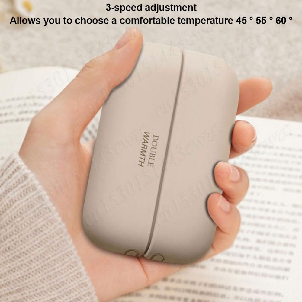 2 in 1 Magnetic Rechargeable Hand Warmer 3 Levels Ergonomic Compact Pocket Heater Portable Electric Handwarmer for Women Men