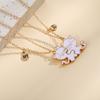 Pack of 2 Friendship Necklaces Cats Pendants Necklace Adjustable Chain Necklace Alloy Texture Neck Jewelry for Daily