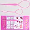 4Pcs Braid Ponytail Bun Maker Comb DIY Hair Styling Set