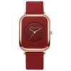 Student Women's Casual Quartz Watch with Square Face and Silicone Strap