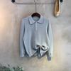 C S In The Room Women Koya Collar Half Open Rib Long Sleeve Knit 4Color