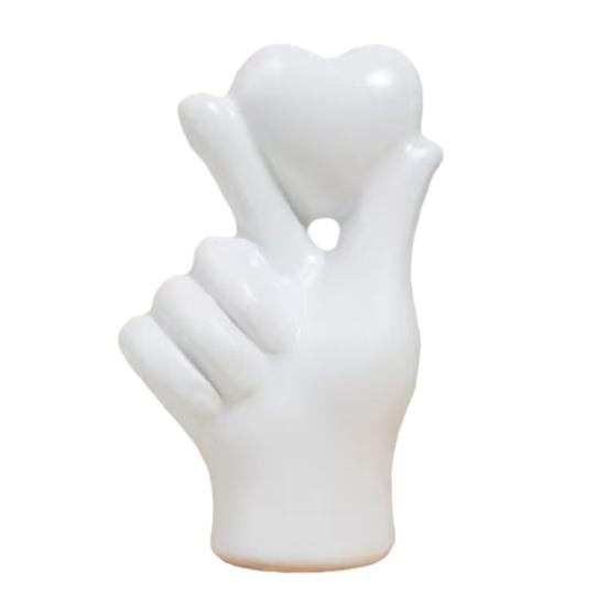 Valentinstag Herz Handornament Herzform Geste Harzstatue Skulptur Heim Büro Hochzeitsparty Romantische Dekoration