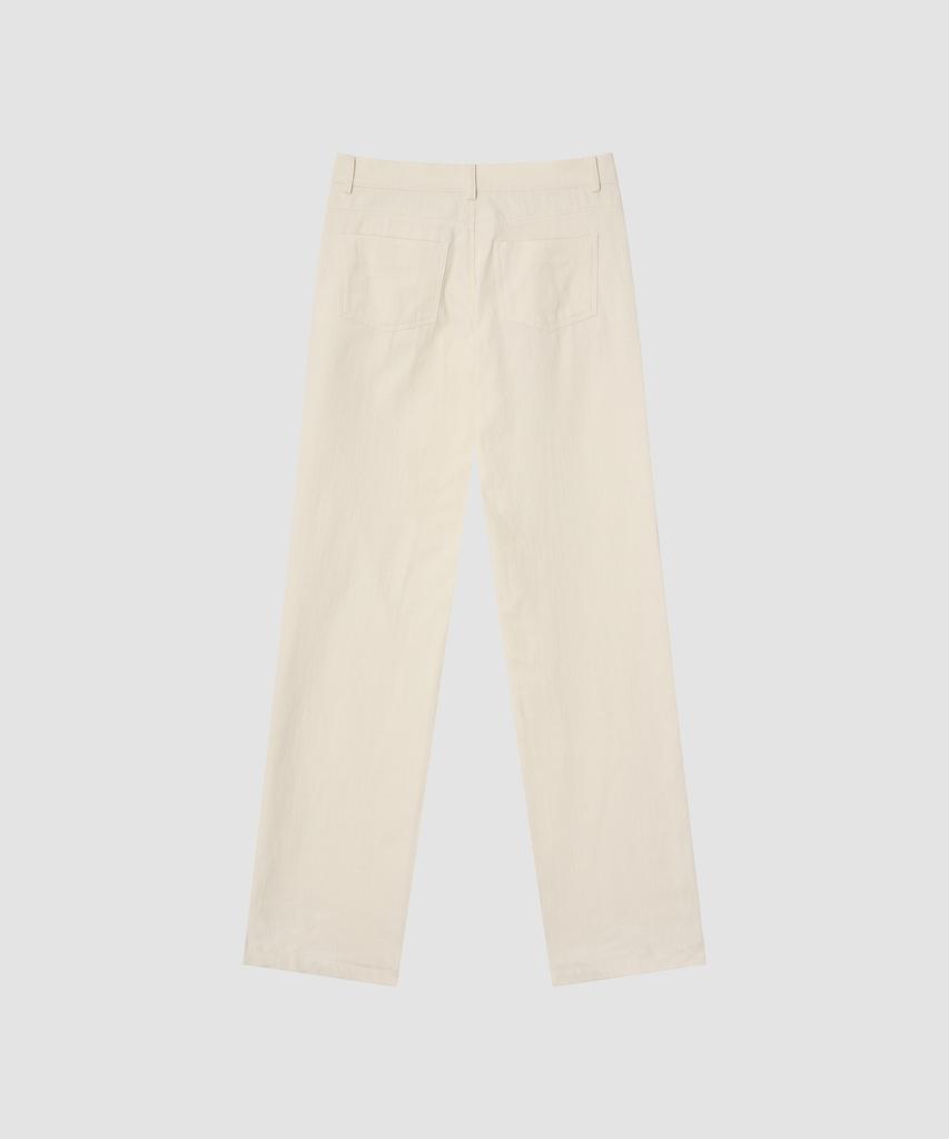 Deolil Pale Cotton Pants_Cream