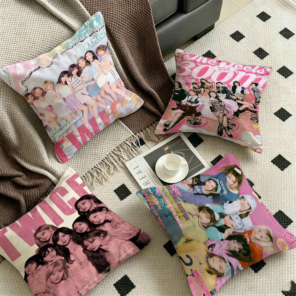 kpop ttwice cm Cushion Cover Pillow Cover Decor Pillowcase Home Pillowcase for Couch Pillow