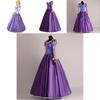 Elegant Adult Rapunzel Fancy Women Dress Cosplay Costume For Halloween Parties