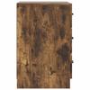 Nightstand Smoked Oak 43 x 41 x 63.5 cm Engineered Wood