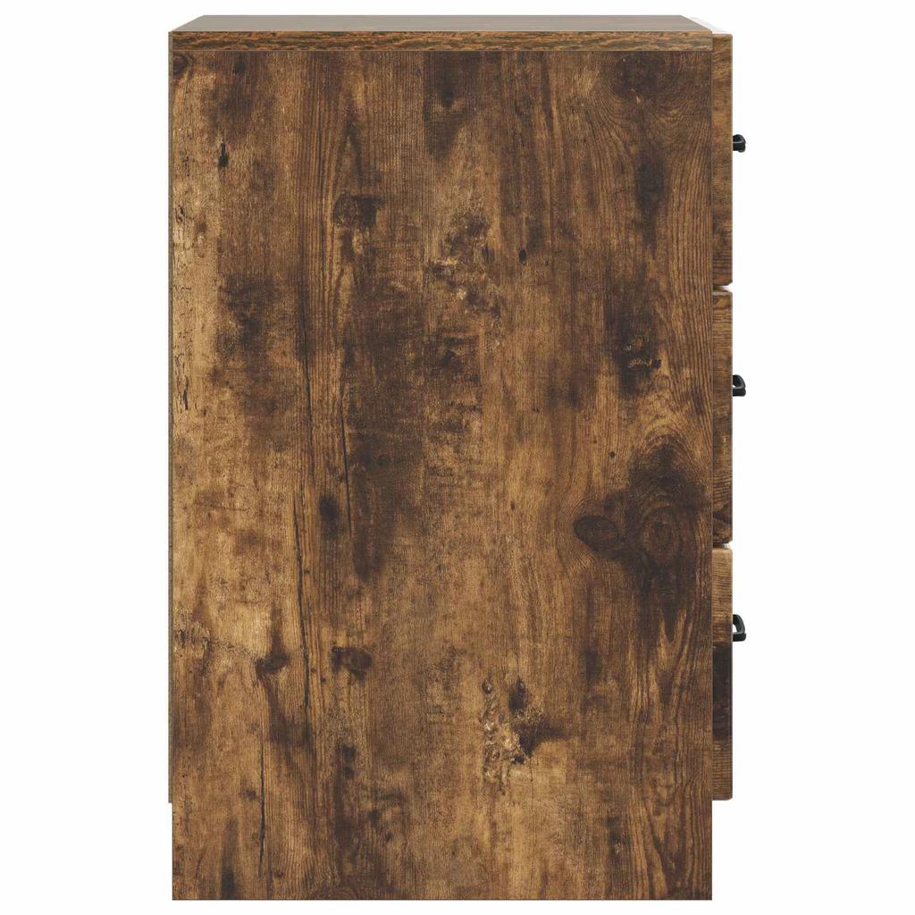 Nightstand Smoked Oak 43 x 41 x 63.5 cm Engineered Wood