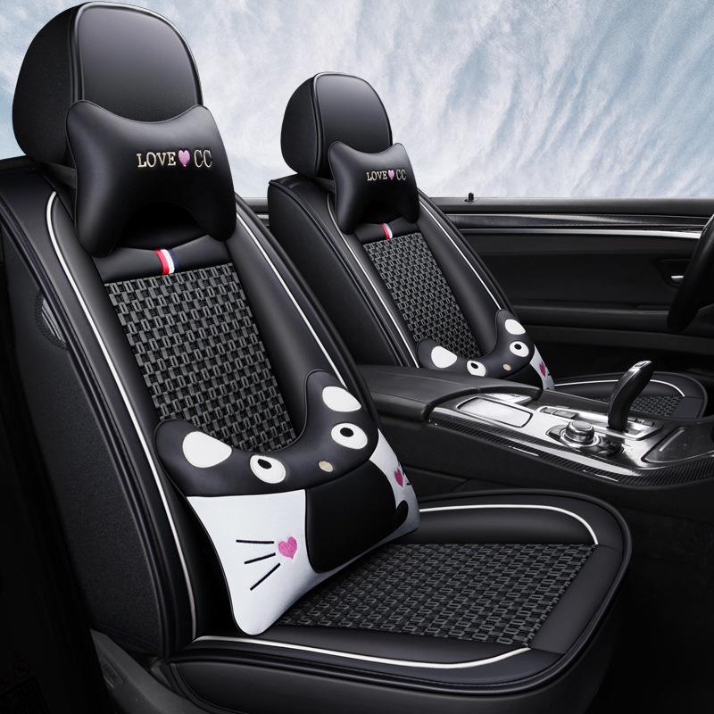 Breathable Leather Cartoon Seat Cushion for Buick Excelle 2013-2015