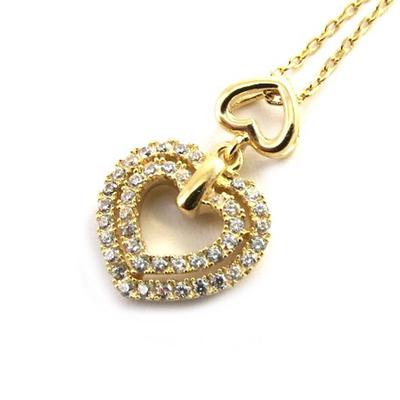 [M8902] - Gold Plated 'Love' Necklace
