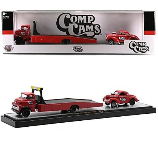 

M2 MACHINES 164 Scale Auto Haulers Release 45 “1958 Dodge COE Truck & 1941 Willys Coupe Gasser” чёрный