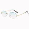 Ladies Sunglasses Personalized Frameless Trimmed Sunglasses Glasses