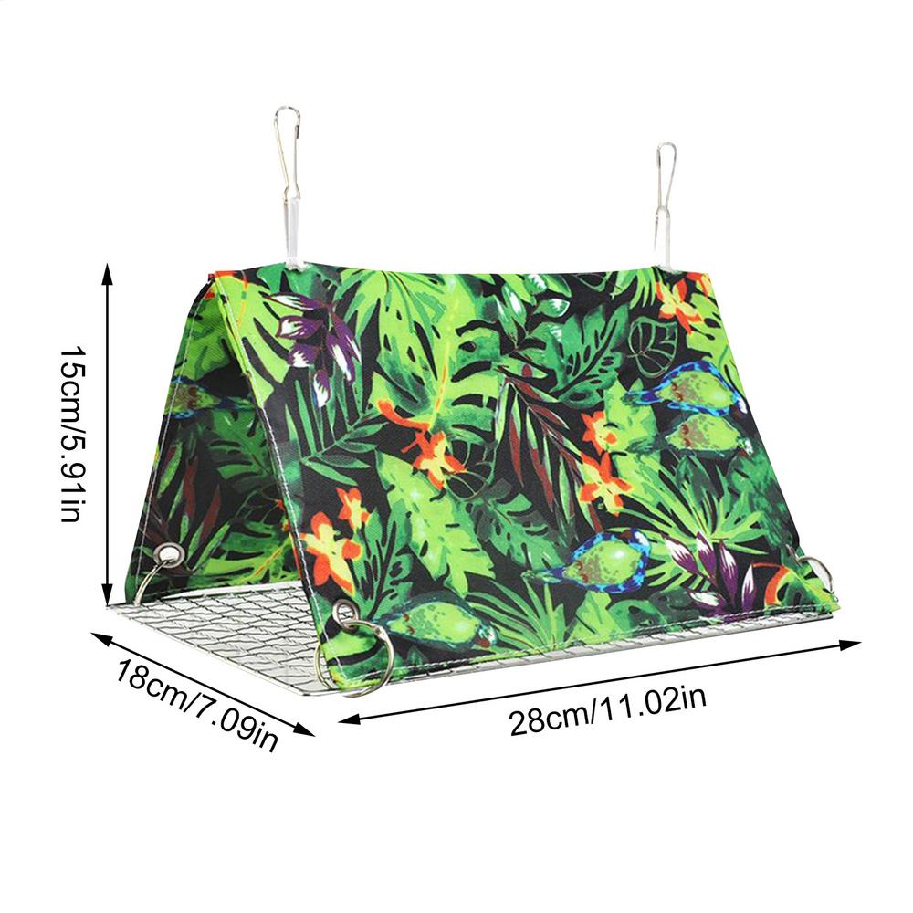 

Bird Bed Bird House Parrot Nest Bed Summer House Perch Pet Supplies Parakeet Cage Accessories For Lovebird Finch Macaw Cockatiel S зелений