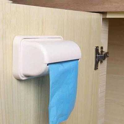 Dispenser per sacchetti della spazzatura per montaggio a parete, contenitore per sacchetti della spazzatura, per cucina, bagno, sacchetti di plastica, contenitore per organizer, supporto per sacchetti della spesa