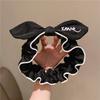 2pcs/lot Women Girls Elastic Hairbands Bunny Bow Knotted Hair Bands for Female Washing Face Dress Up Head Wears