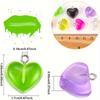 5pcs Cute Resin Heart Shaped Pendant DIY Bracelet Necklace Earrings Keychain Foot Chain Phone Chain