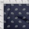 oneOone Cotton Flex Fabric Elephant Block Printed Craft Fabric BTY 40 Inch