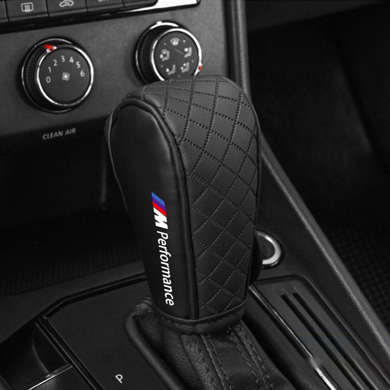 Car Gear Shift Cover PU Leather Shift Lever Cover Gearbox Shifter Knob Protective For BMW M E34 E36 E60 E90 E46 E39 E70 F10 F20 F30 X5 X6 X1 M3 M5 M6