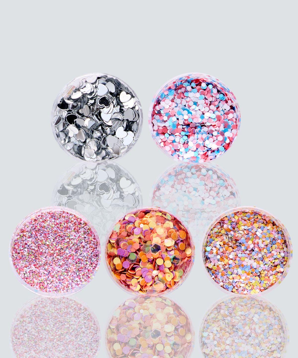 Lement Pairing Dats Glitter 5 Types 01 Silver Heart