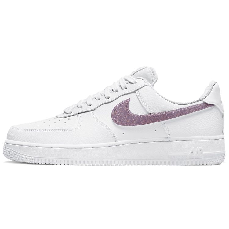Nike  Air Force 1 Low Glitter Swoosh - Canyon Purple Women Sneakers White Grey-Fog DH4407-102