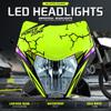 PowerZone Motorcycle Dirt Bike Headlight with Sticker For KTM EXC SXF XCW MX 2024-2026 Motocross Front Head Light