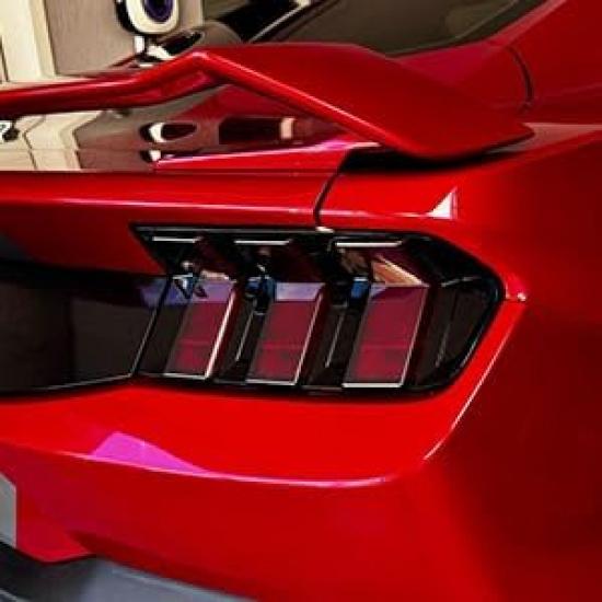 Jogon Tail Light Lamp Guard Trim for Ford Mustang GT S650 Dark Horse Ecoboost 2024 2025 Taillight Lens Cover, Rear Lamp Decorative Sticker