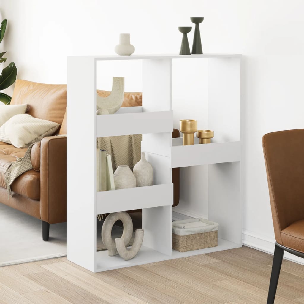 Room Divider White 100 x 33 x 115 cm Particleboard