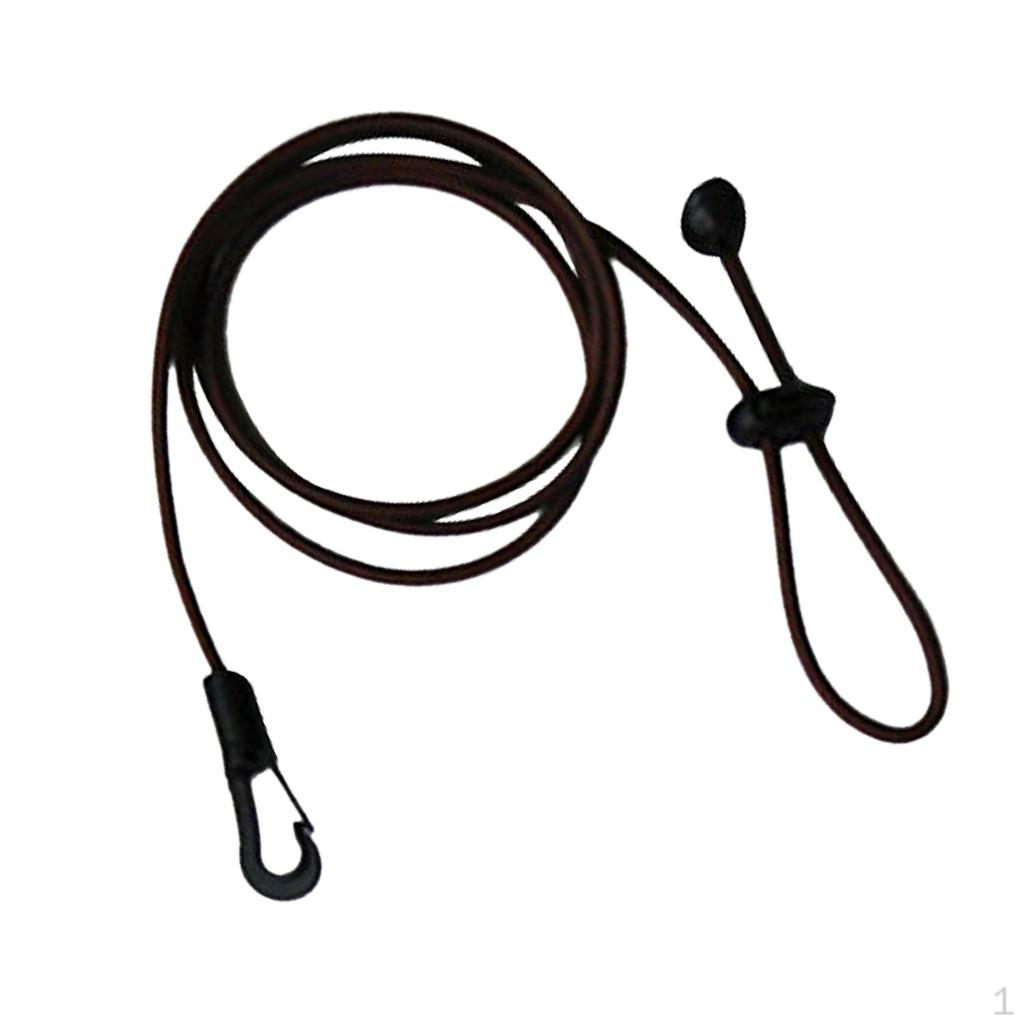 Boat Fishing Rod Paddle Leash Shock Cord Clip
