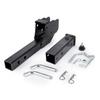 Tige de fixation de remorque pliable 2 pouces 500 lbs Métal Réglable Support d'attelage de remorque Adaptateur de transport de roue de chargement fauteuil roulant