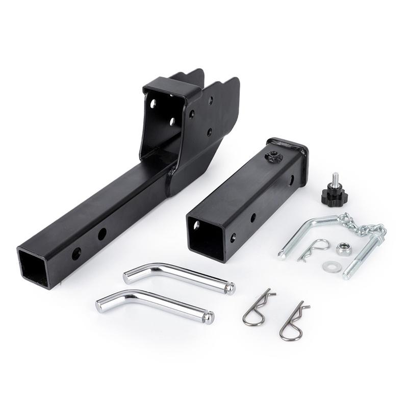 Tige de fixation de remorque pliable 2 pouces 500 lbs Métal Réglable Support d'attelage de remorque Adaptateur de transport de roue de chargement fauteuil roulant
