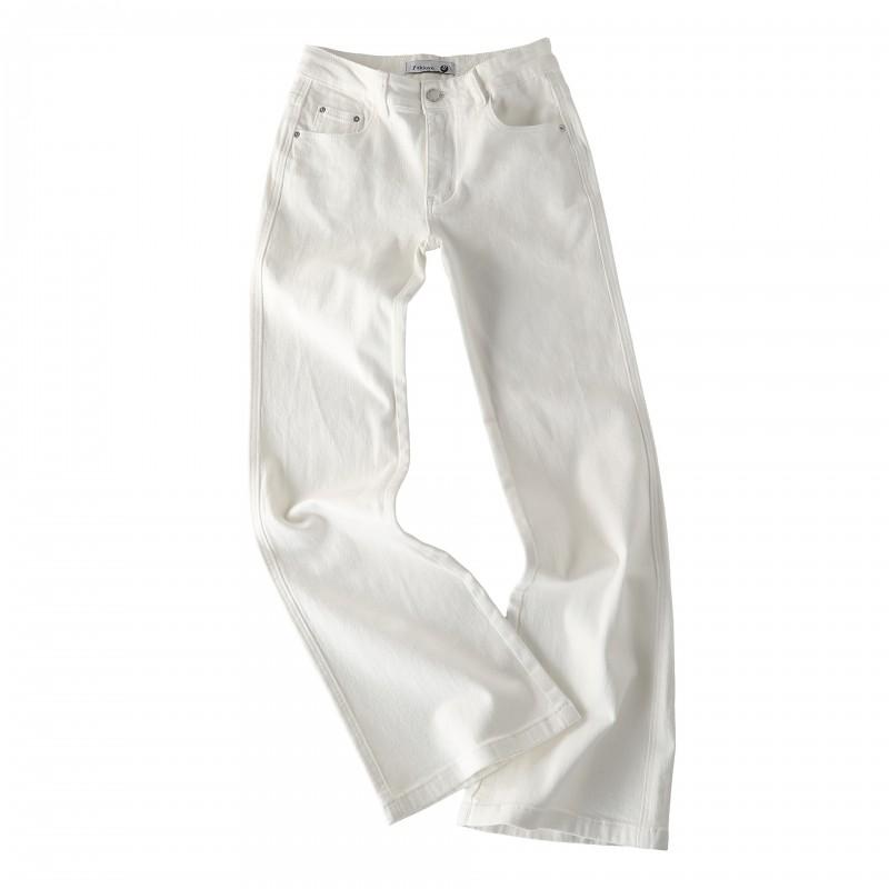 Womens Low Rise Flared Jeans Slim Fit Vintage Style Casual Trousers Cotton Blend Stretch Denim Pants