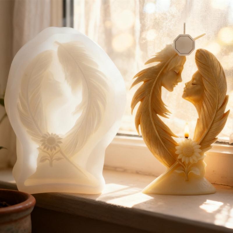 Food Grade Silicone Mould With Unique Wing Sun Art For Safe Candle Making Crafting Projects And Home Decoration