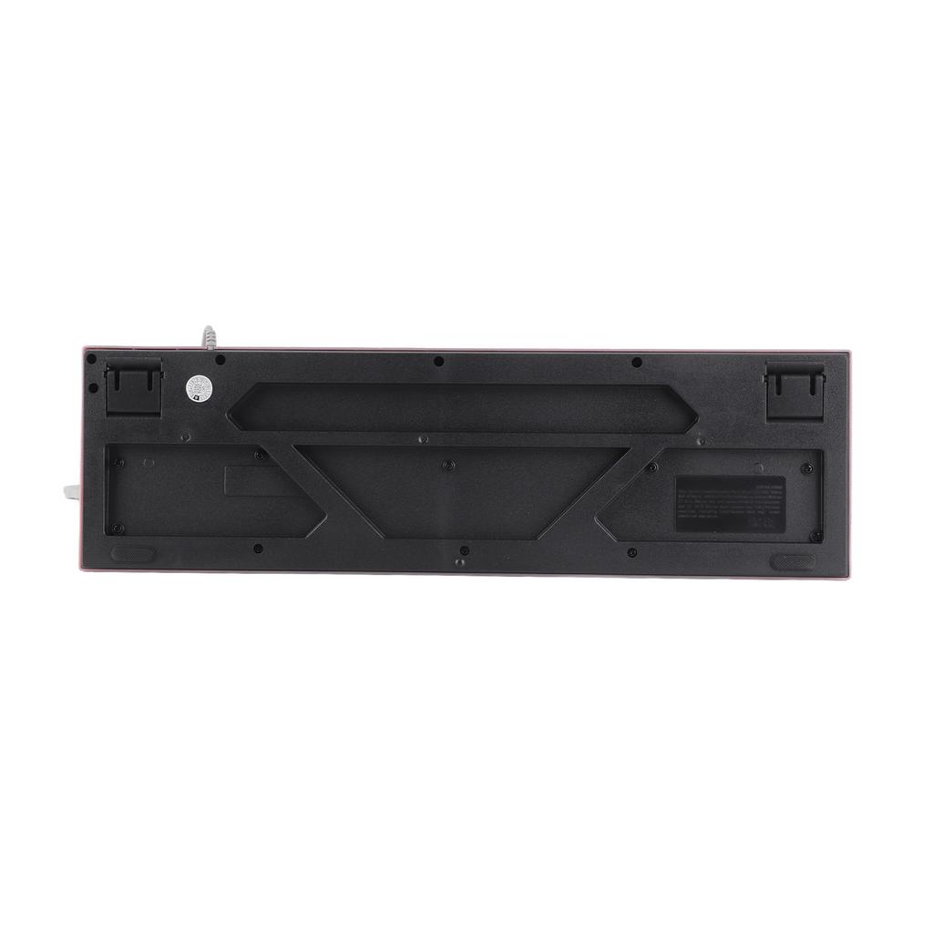 Gaming Keyboard USB Round 104 Keycaps Backlit Ergonomic Fodable Feet Multimedia Keys Wired Keyboard for Desktop Laptop