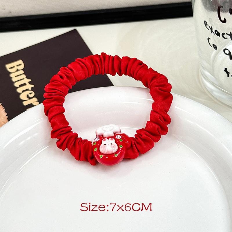 

Милі мультяшні різдвяні високоеластичні мотузки для волосся для жінок, дівчаток, солодкі універсальні резинки для волосся, аксесуари для волосся, подарунки