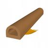 Self-adhesive door window seal D 9x7.5mm BROWN