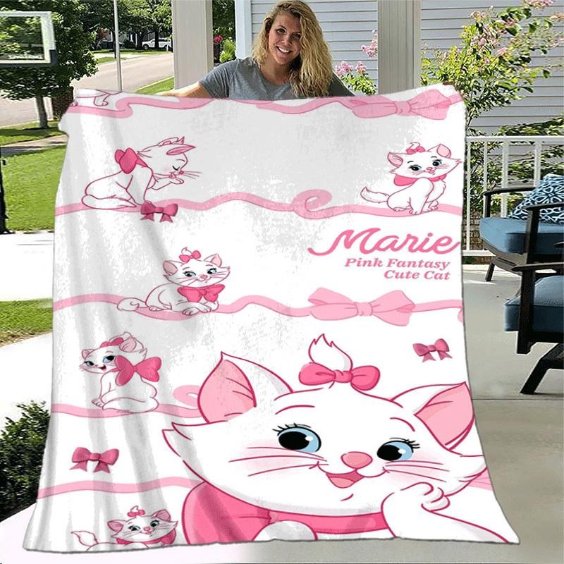 1pc Marie Printing Blanket - Soft, All-Season Throw for Living Room, Bedroom,Travel