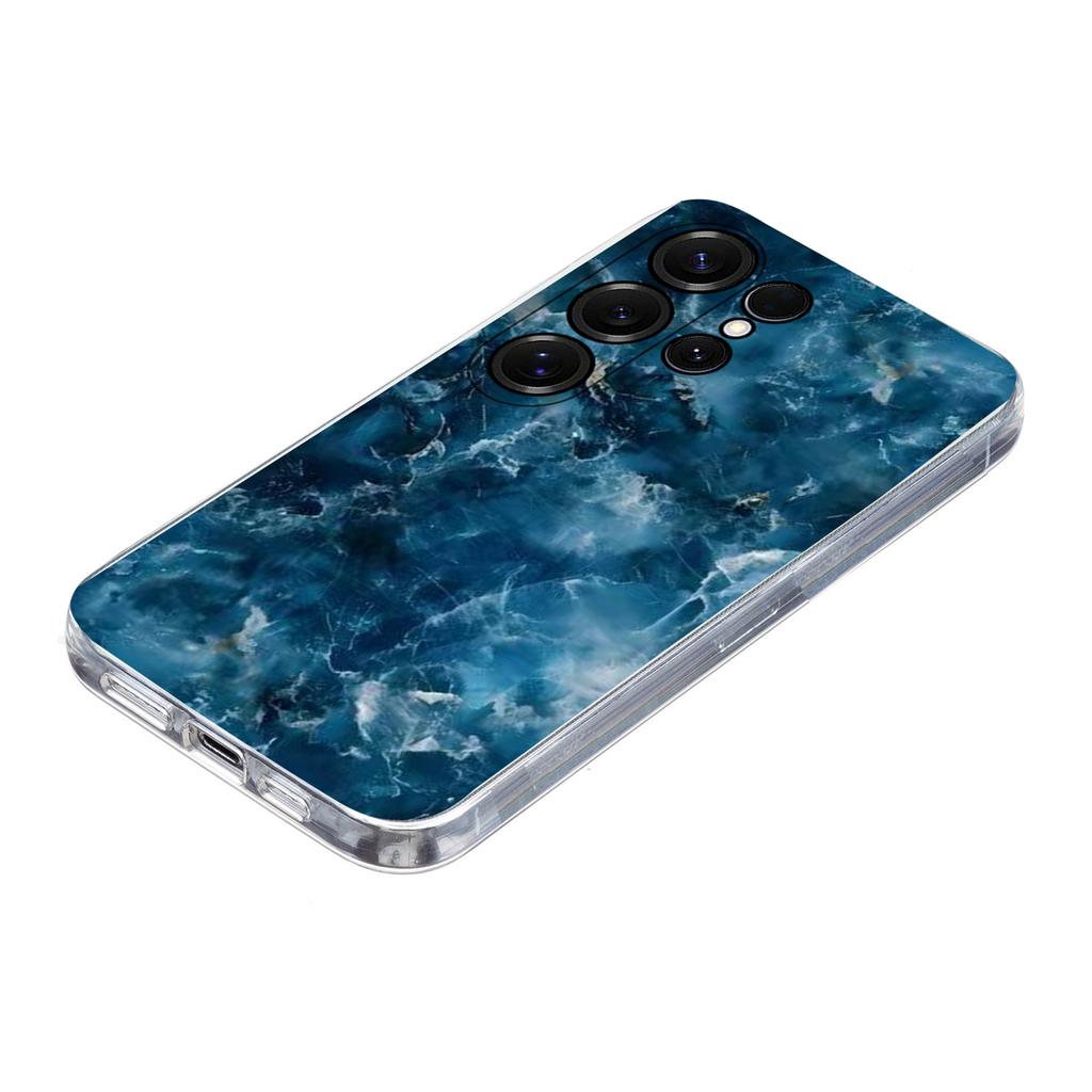 For Samsung Galaxy S24 Ultra Case Marble Pattern Printing Soft TPU Phone Cover