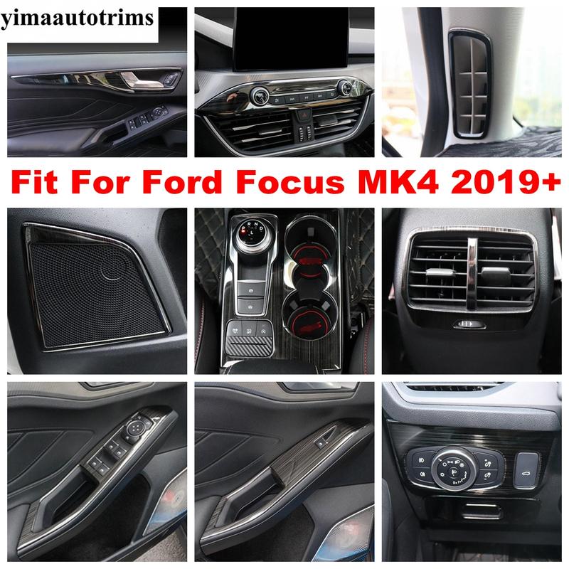 Door Speaker / Handle Bowl / Air Vent / Head Light Cover Trim For Ford Focus MK4 -2025 Stainless Steel Accessories Interior