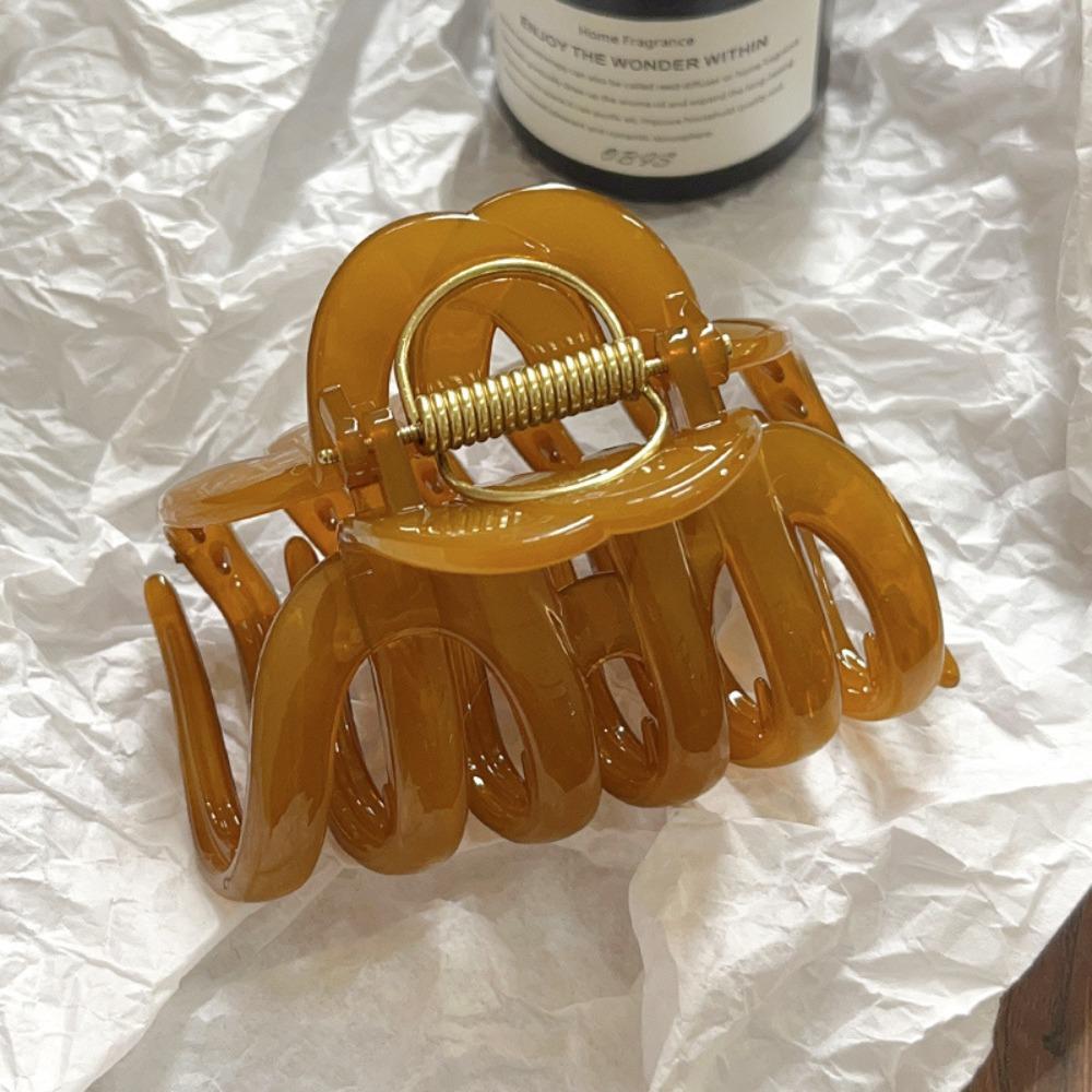 Sweet Hair Ornament Back Long Hair Hairpin New Pumpkin Hair Claw Clip  For Women Gift