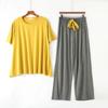 Summer  Modal Pajamas for Women  Thin Section Short-sleeved Trousers Suit Two-piece Loose Comfortable Pajama Set  Home Service