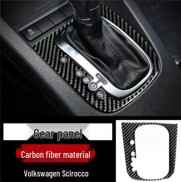 Interiér z uhlíkových vláken Středová konzole Rám řadicí páky & Lišta panelu AC CD pro VW Golf 6