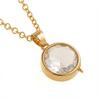 Hot Sale Transparent Glass Hollow Box Square Necklace DIY Accessories Zircon December Love Animal