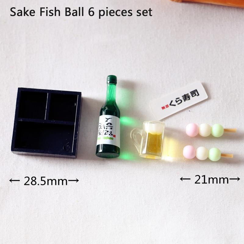 

Кукольный домик миниатюрная еда японские суши рыбный шарик темпура кукла бенто кухонная игрушка C