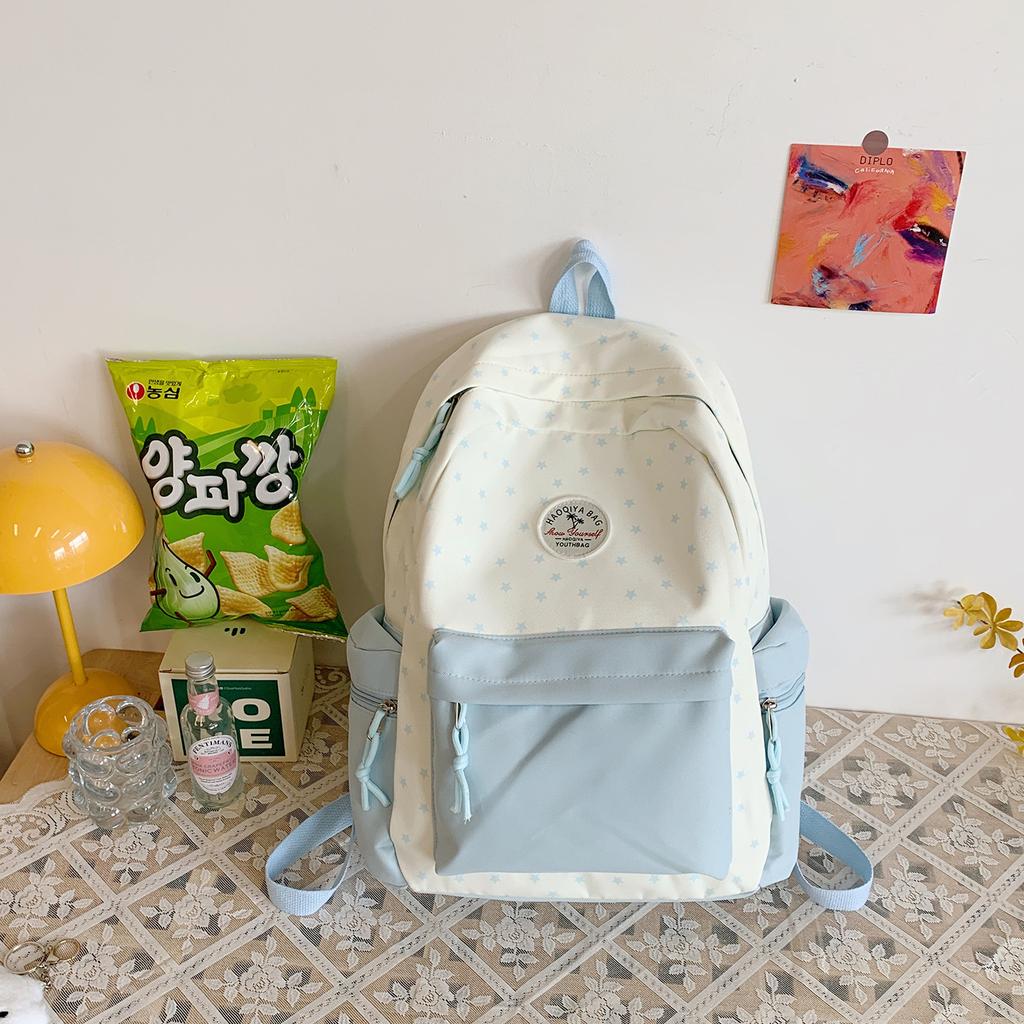 Cute Schoolbag Versatile Fresh Travel Lightweight Large Capacity Backpack College Students High School Junior High School Girls Backpack Tide