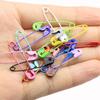 Colorful Safety Pins DIY Sewing Tools Accessory Plated Color Needles Large Safety Pin Small Brooch Apparel Accessories