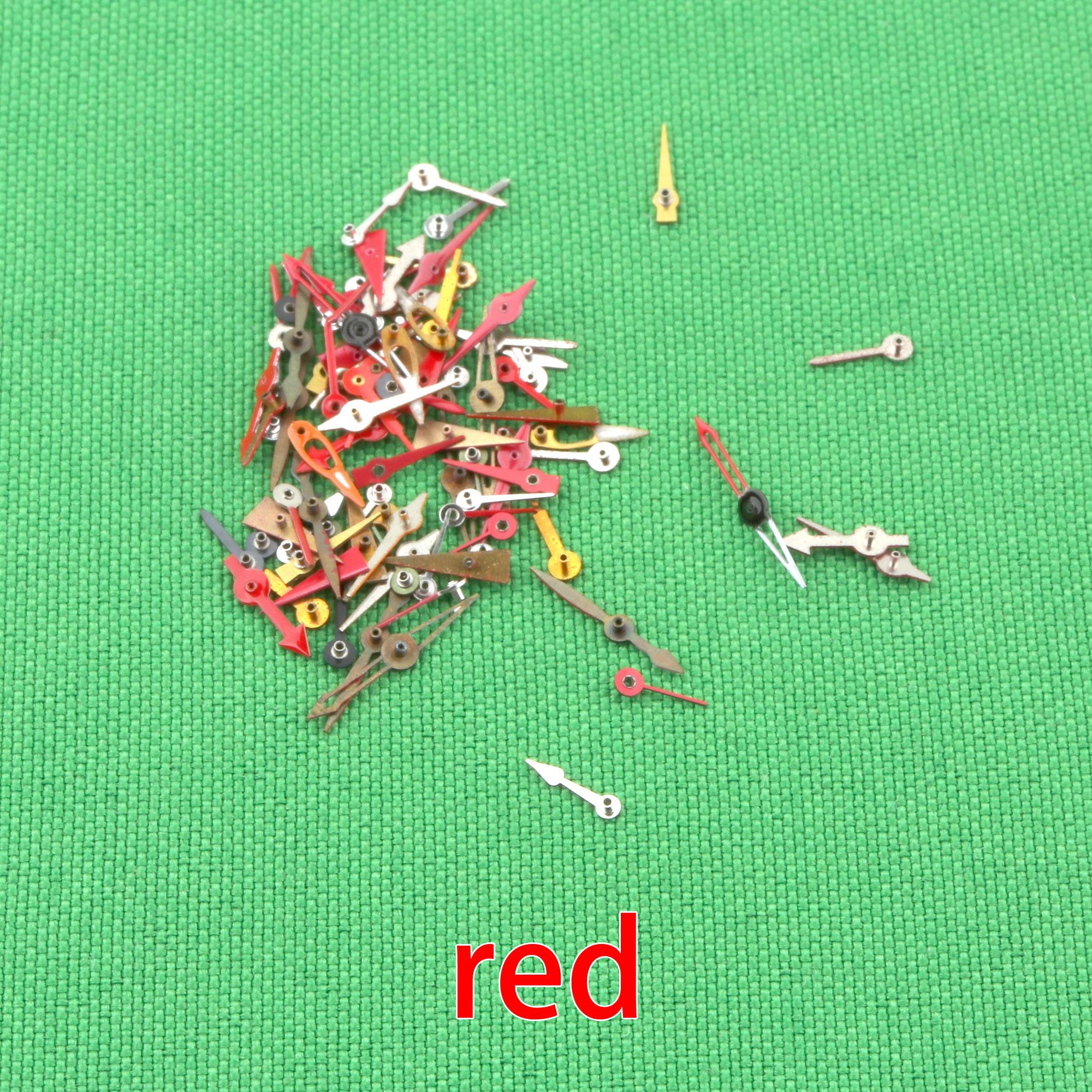 90pcs mix small hands for watch movement Small seconds black small hands red hands small silvery hands Mu watch красный